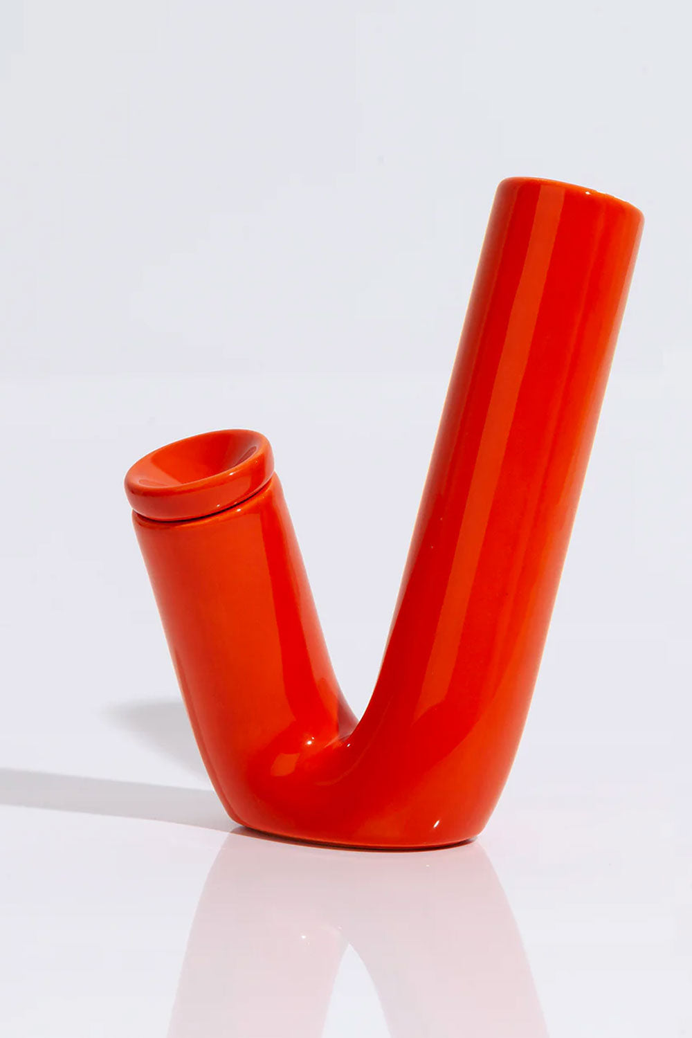 VS001 RED CERAMIC BONG // WATER PIPE