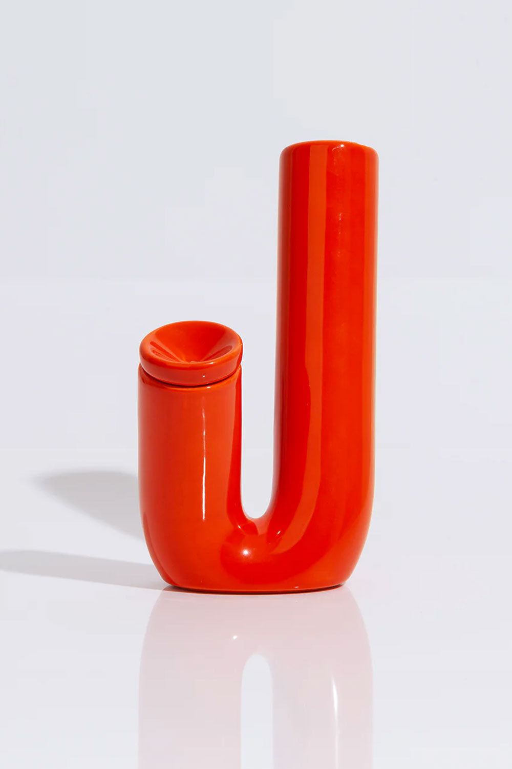 VS001 RED CERAMIC BONG // WATER PIPE