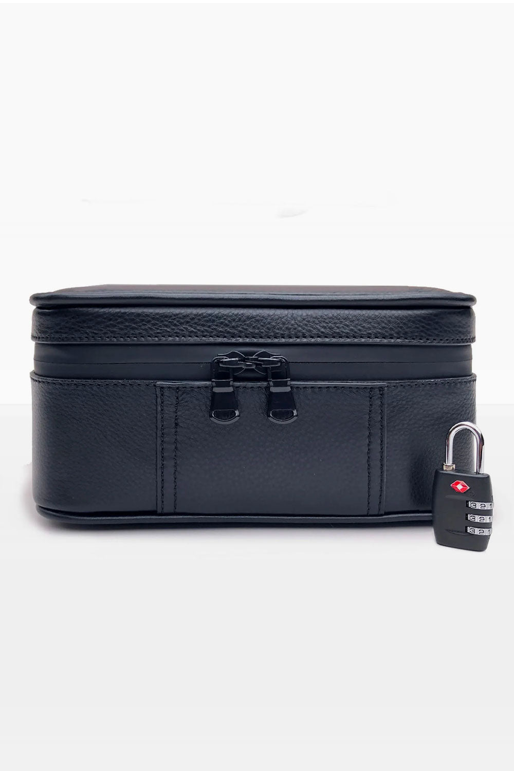 Leather Weed Storage Caddy with Lock