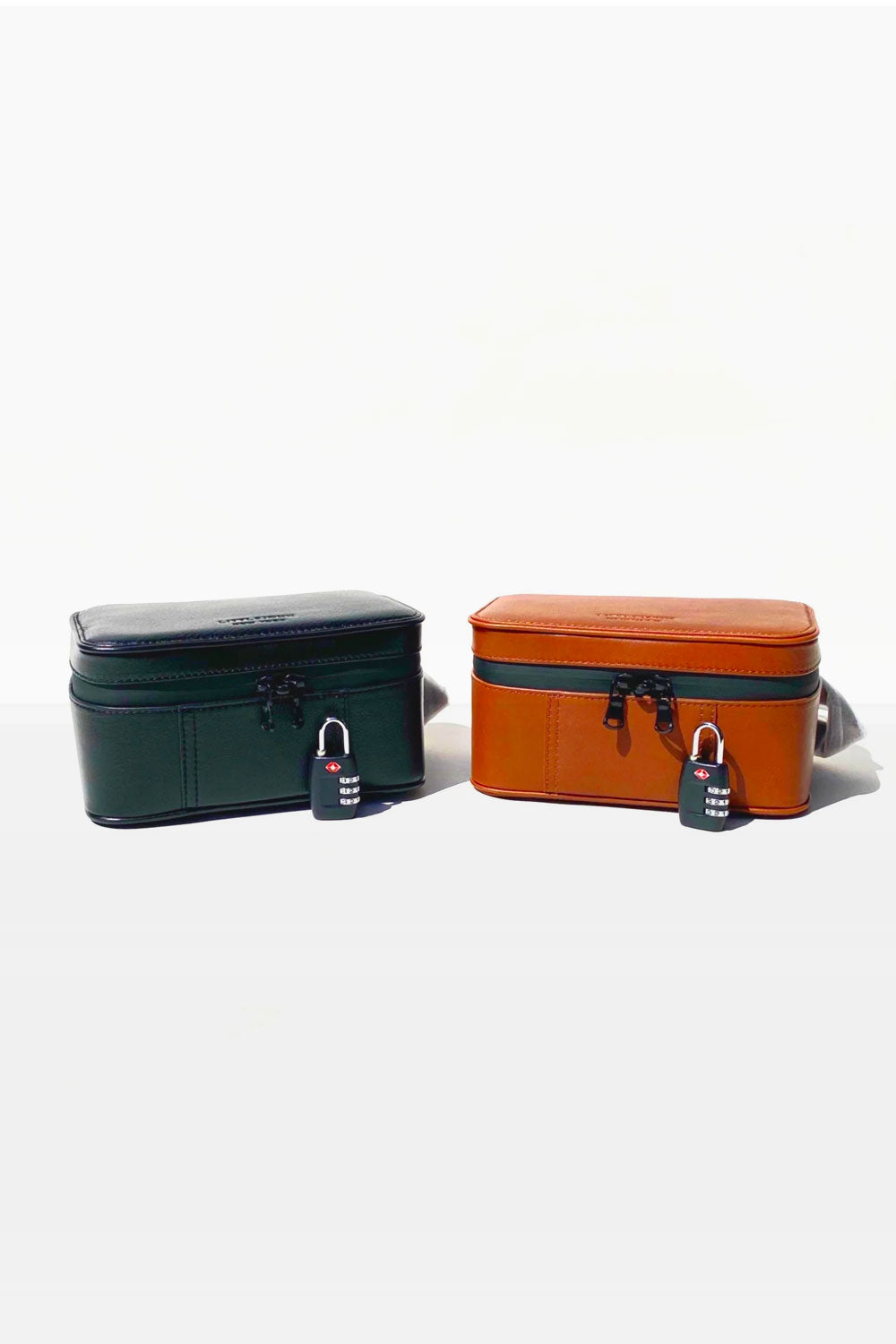 Leather Weed Storage Caddy with Lock