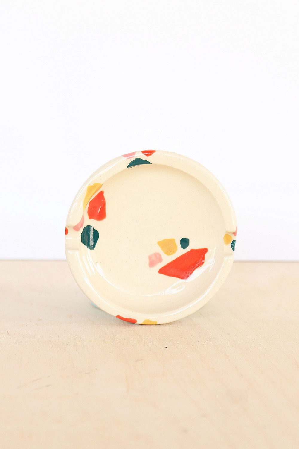 Terrazzo-Inspired Ceramic Ashtray