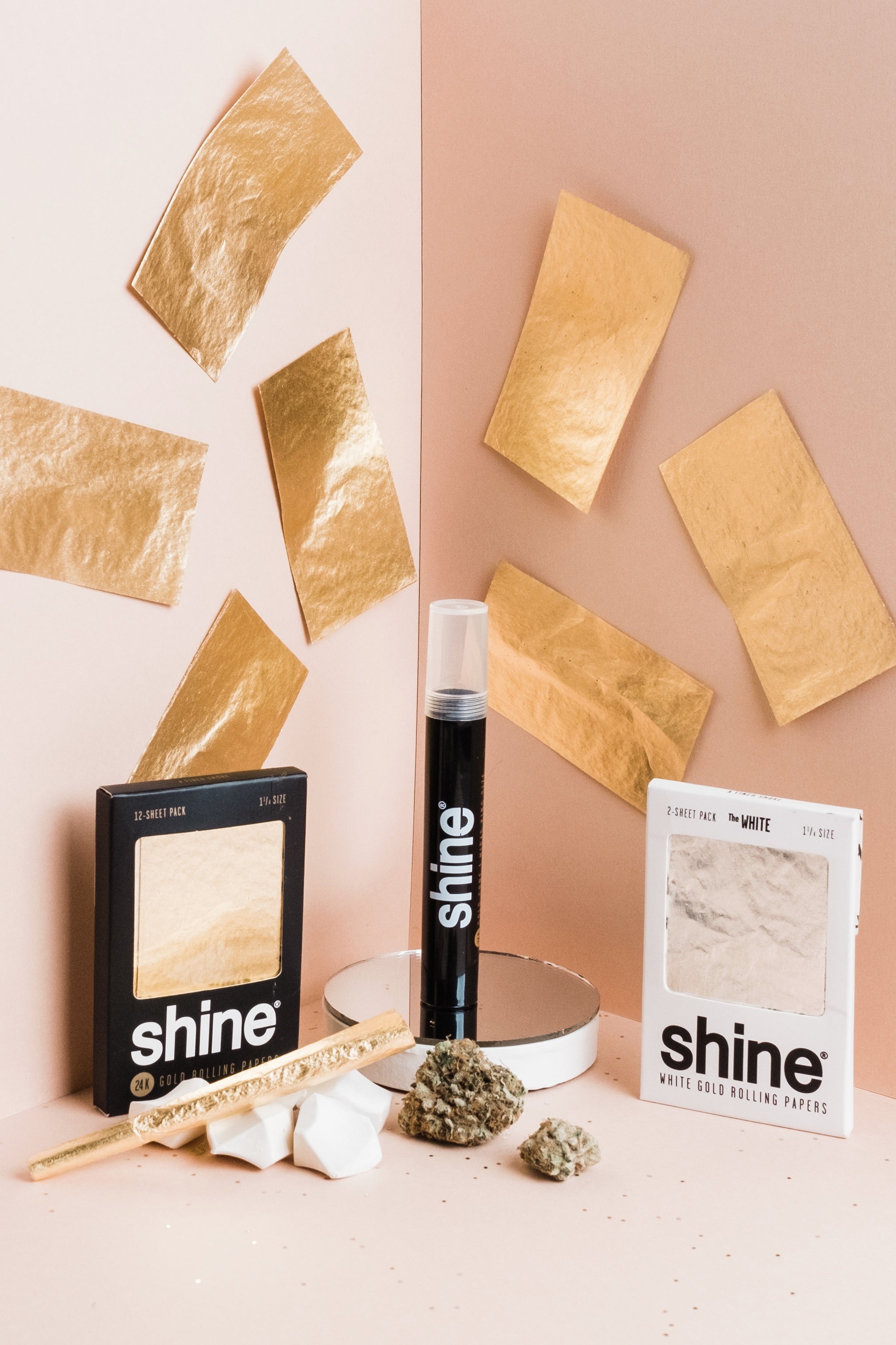 shine gold rolling papers king size bougie papers