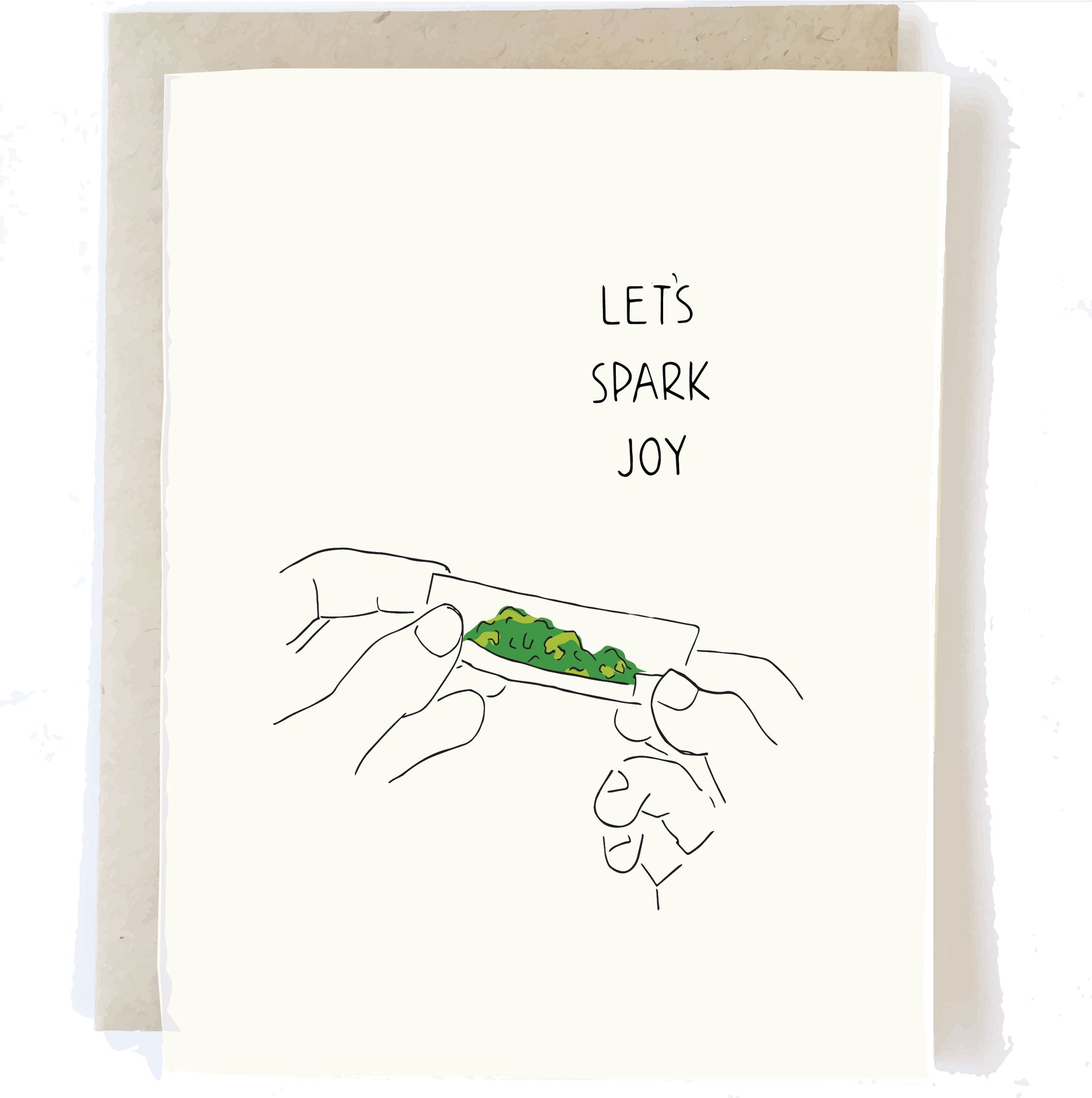Pop + Paper let's spark joy greeting card cute funny