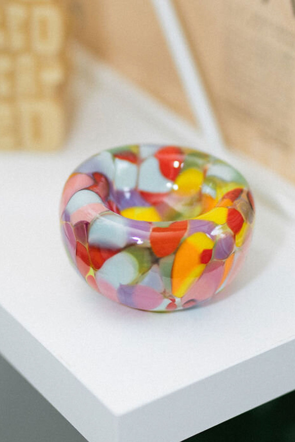 Rainbow Bubble Bowl Ashtray