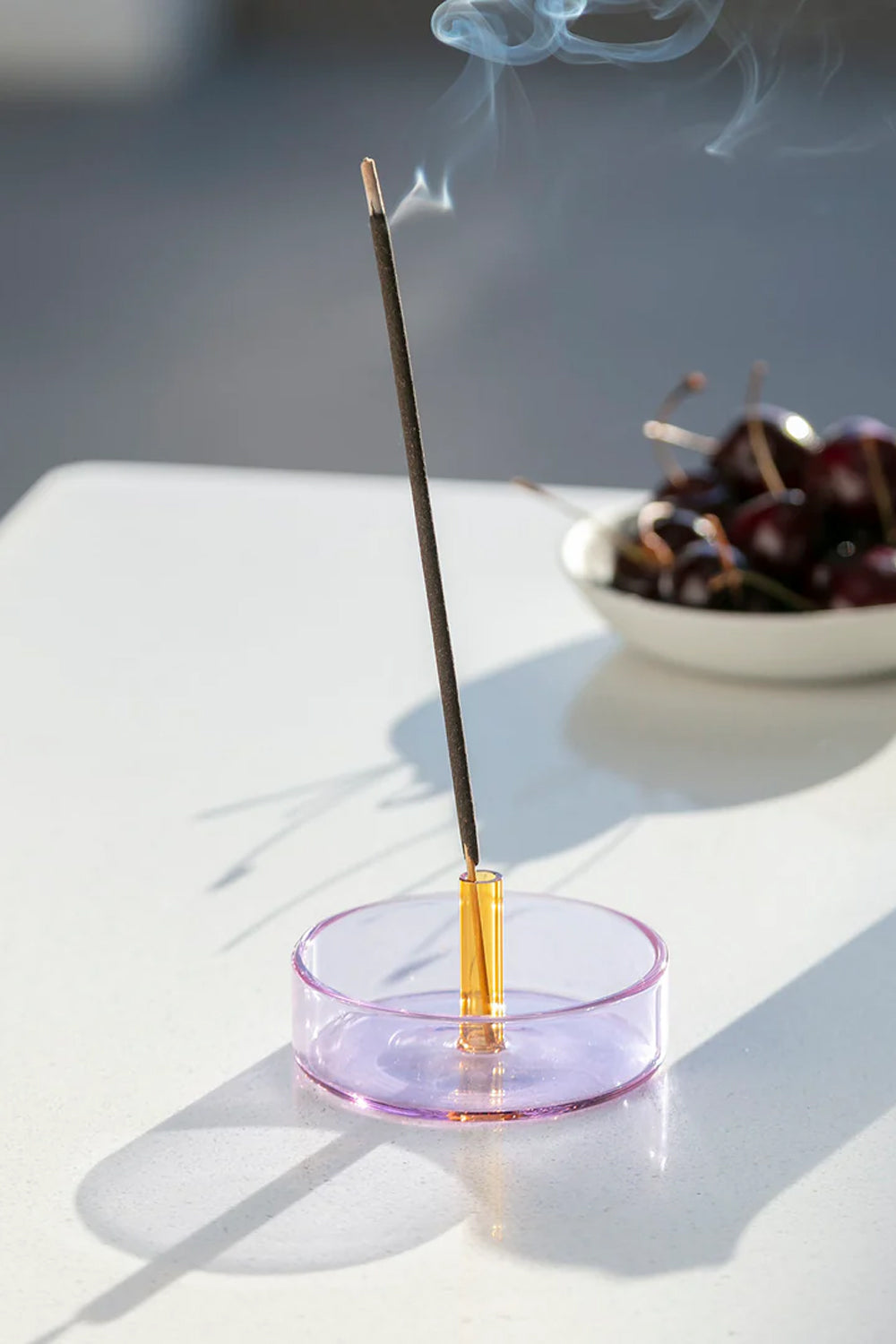 Duo Tone Glass Incense Holder