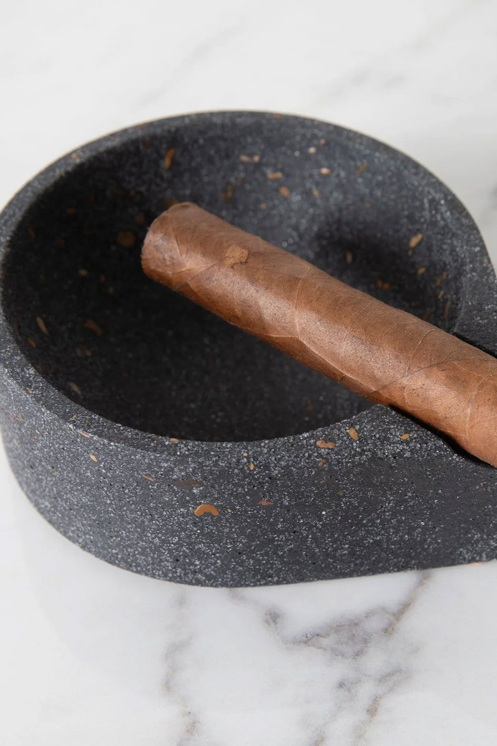 Concrete Terrazzo Cigar Ashtray & Burn Bowl