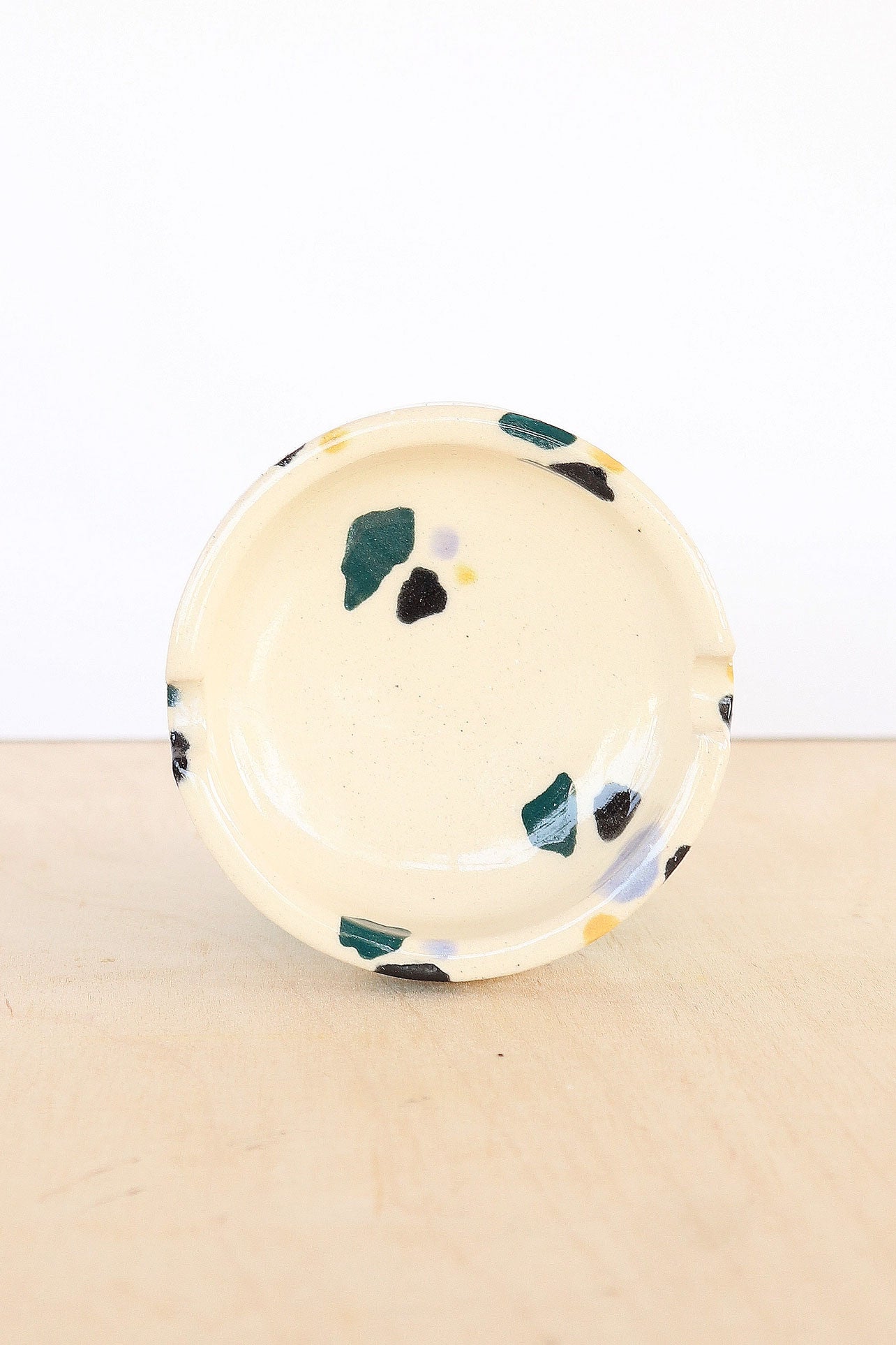 Terrazzo-Inspired Ceramic Ashtray